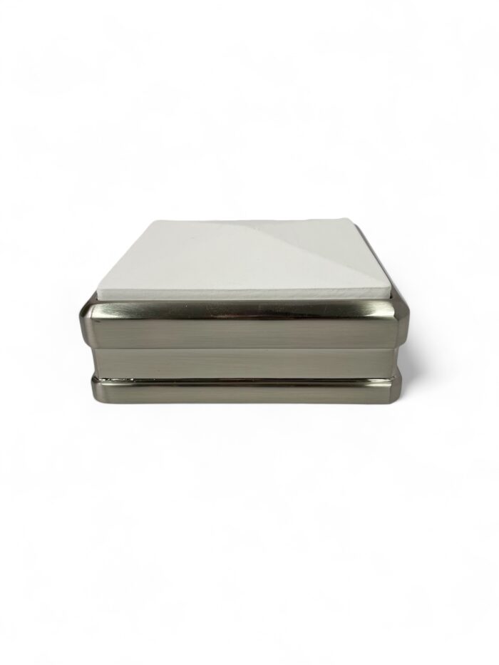 Solution Brushed Nickel Newel Post Full Cap - Image 12