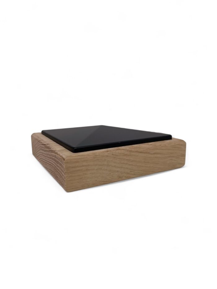Unique Timber and Black Newel Cap - In Various Timbers - Image 4