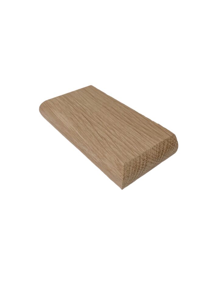 Oak 90mm Half Flat Newel Cap - Image 2