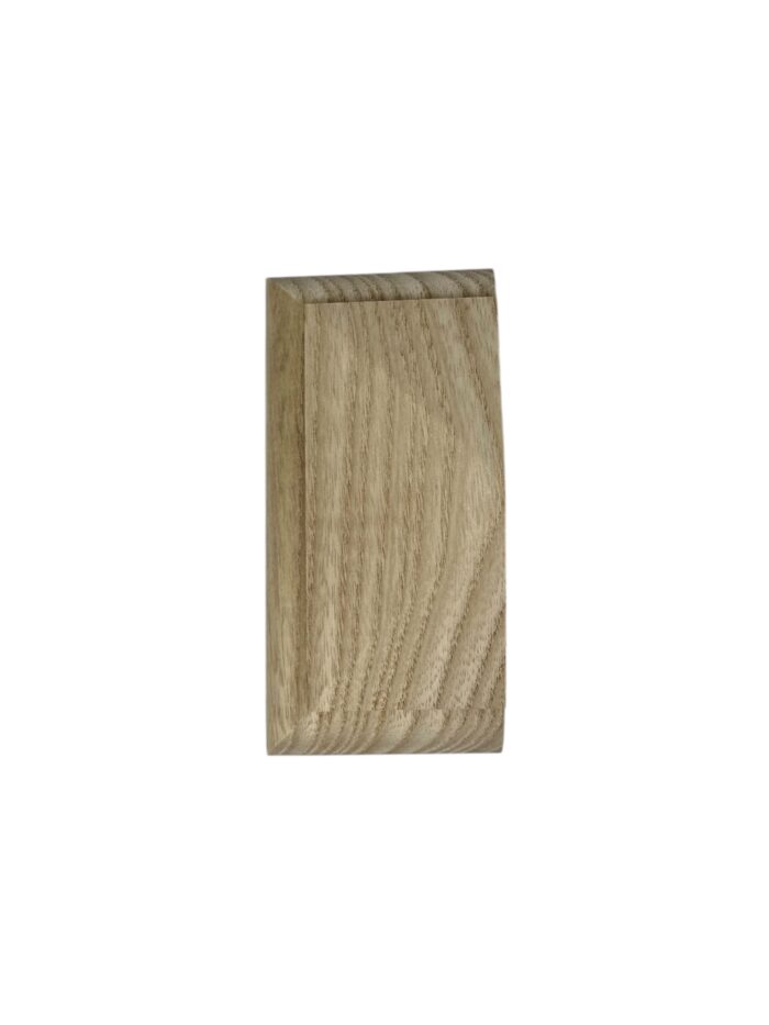 Ash HALF Square Pyramid Newel Cap 90mm - Image 2