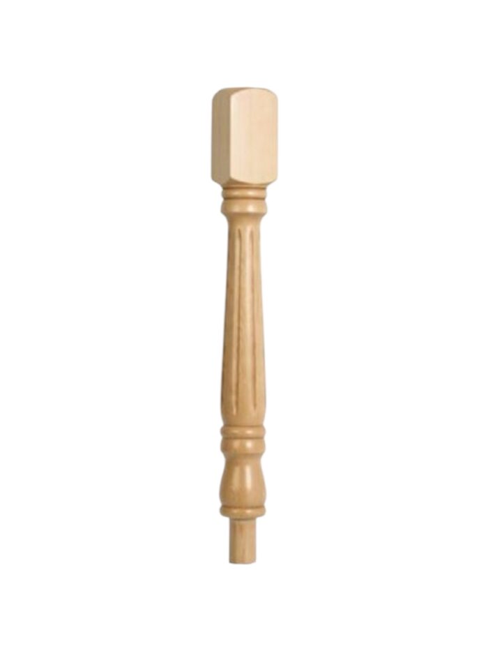 Pine Fluted Georgian Newel Post 90mm x 730mm