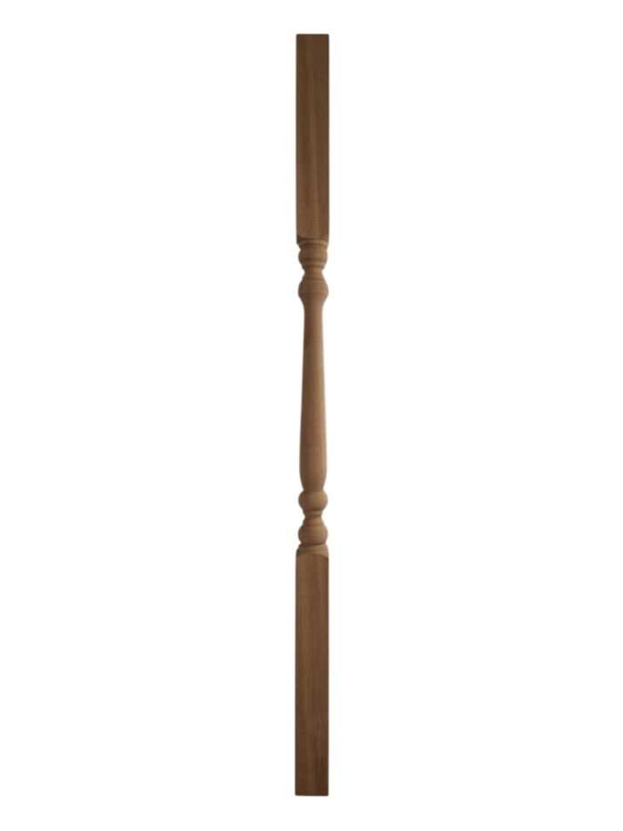 Sapele Turned Colonial Stair Spindle 41mm x 900mm