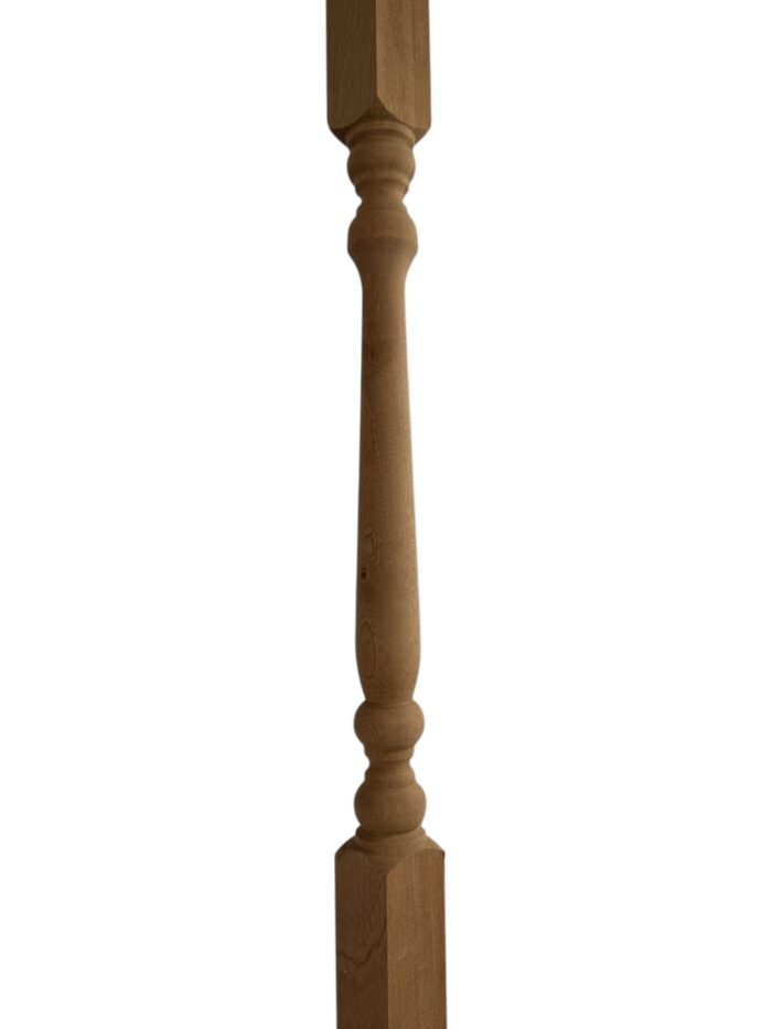 Sapele Turned Colonial Stair Spindle 41mm x 900mm - Image 2