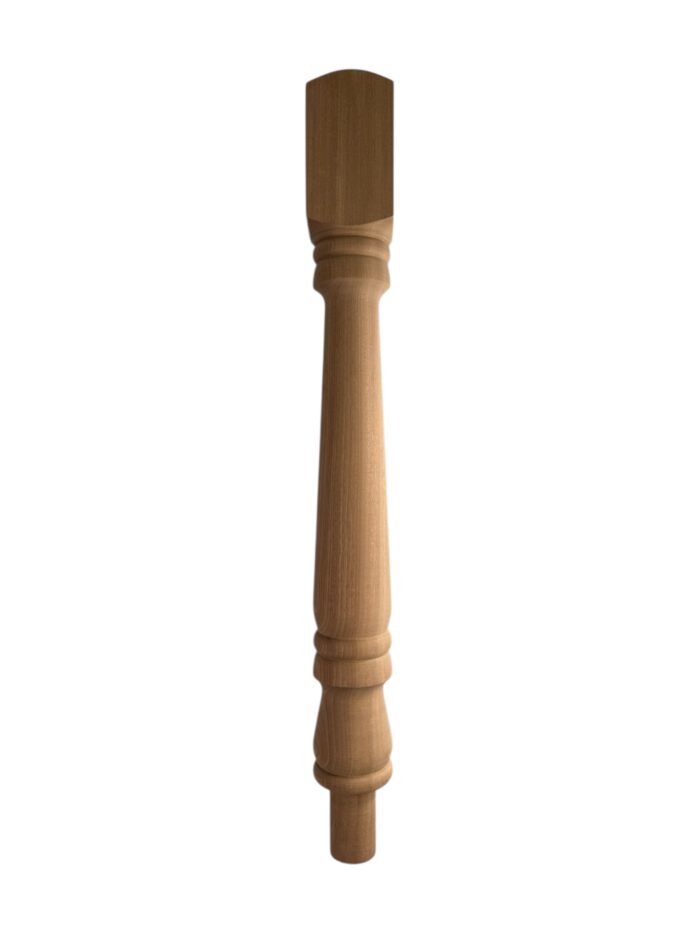 Sapele Turned Georgian Newel Post 90mm x 730mm - Image 3