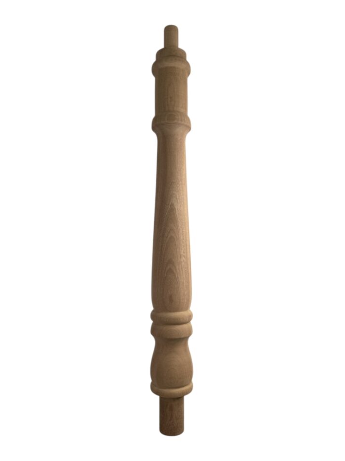 Sapele Georgian Turned Continuous Newel Post 90mm x 675mm