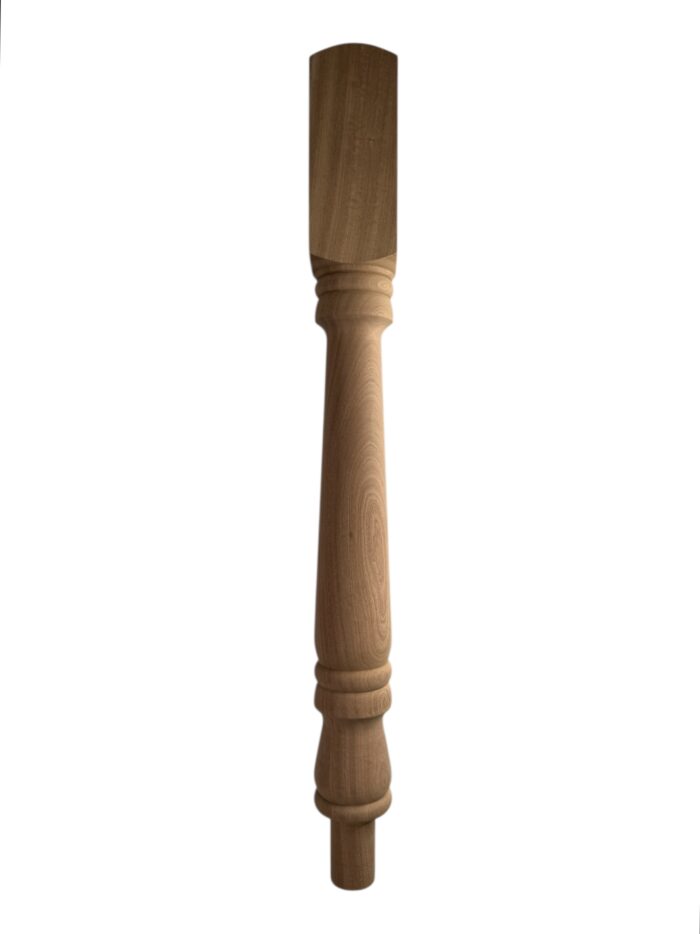 Sapele Turned Georgian HALF Newel Post 90mm x 790mm - Image 3