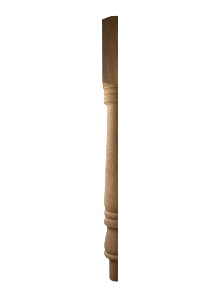 Sapele Turned Georgian HALF Newel Post 90mm x 790mm
