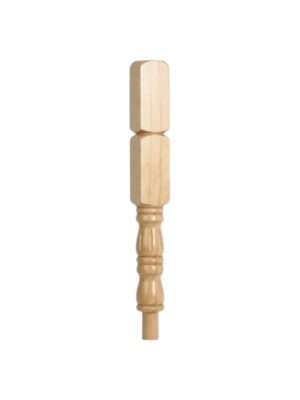 Hemlock Fluted Georgian Double Block Newel Post 90mm x 710mm