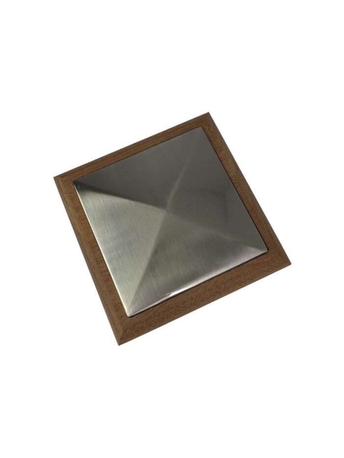 Unique Timber & Brushed Flat Newel Cap - In Various Timbers - Image 13