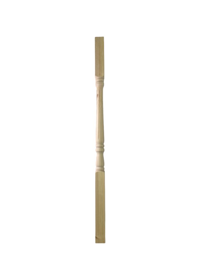 Ash Fluted Georgian Stair Spindle 41mm x 1100mm