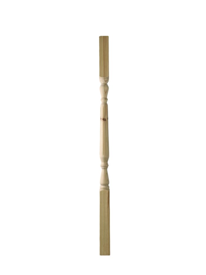 Ash Fluted Oxford Stair Spindle 41mm x 1100mm