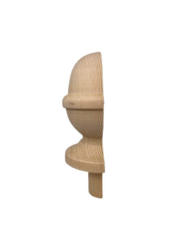 Pine HALF Acorn Newel Cap 90mm