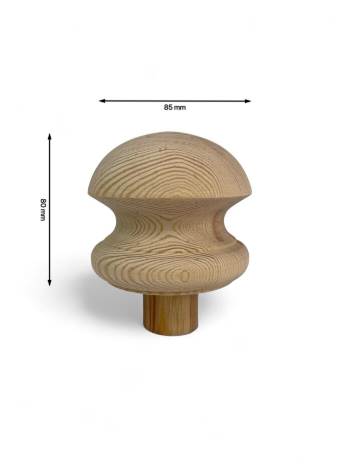 Pine Mushroom Newel Cap 83mm - Image 3