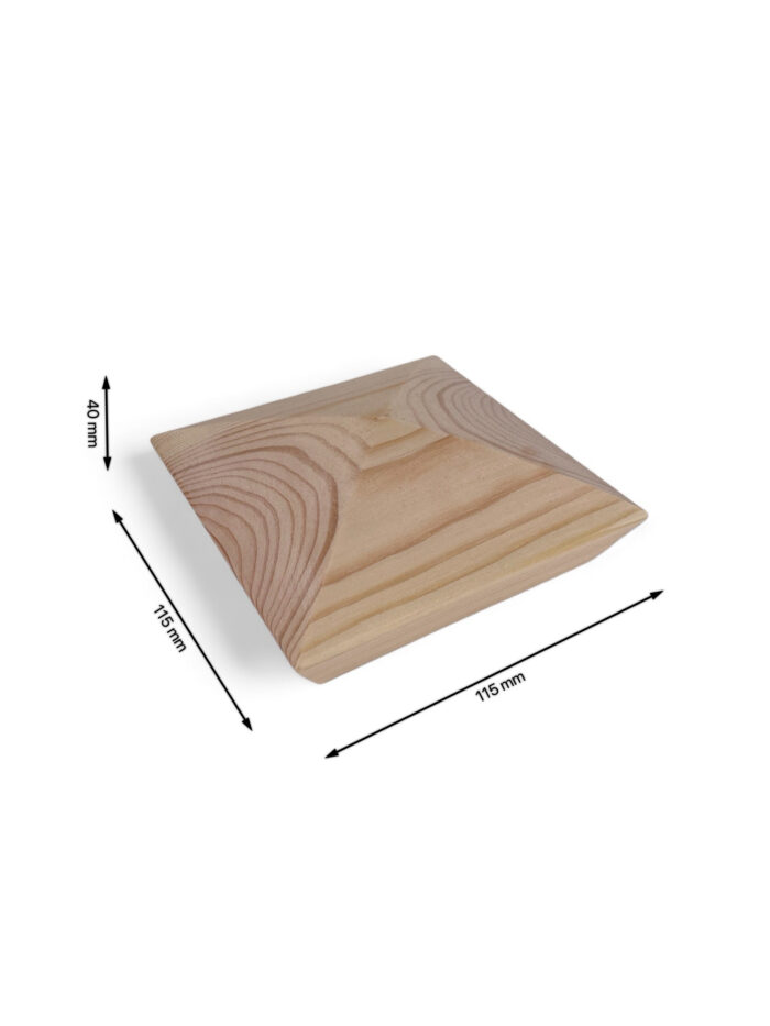 Pine Smooth Pyramid Cap 90mm - Image 4
