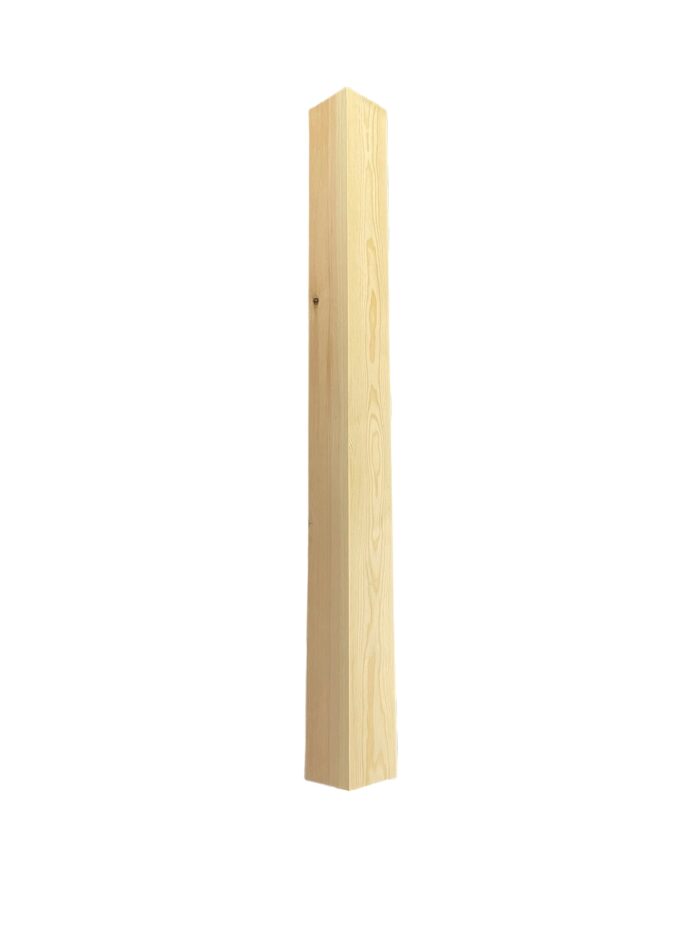 Pine Stop Chamfer Newel Post 70mm x 1800mm