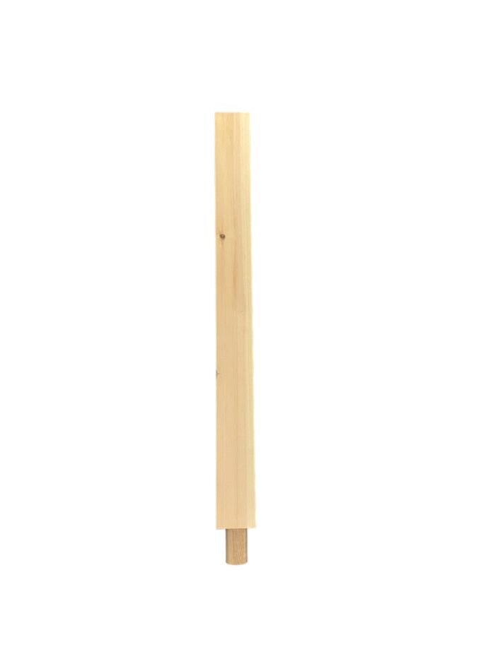 Hemlock Stop Chamfer Spigot HALF Newel Post 1000mm x 83mm x 41mm - Image 2
