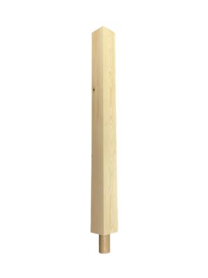 Pine Square Spigot Newel Post 90mm x 1000mm