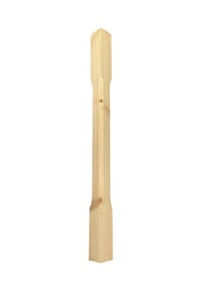 Pine Stop Chamfer HALF Newel Post 83mm x 1800mm