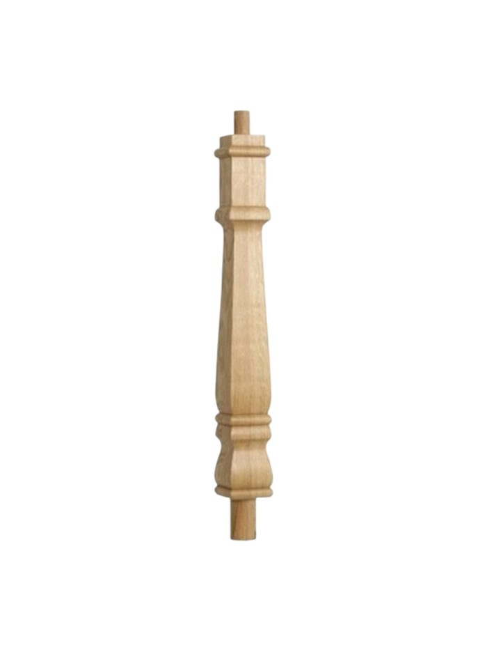 Pine Provincial Square Double Block Newel Post 90mm x 710mm