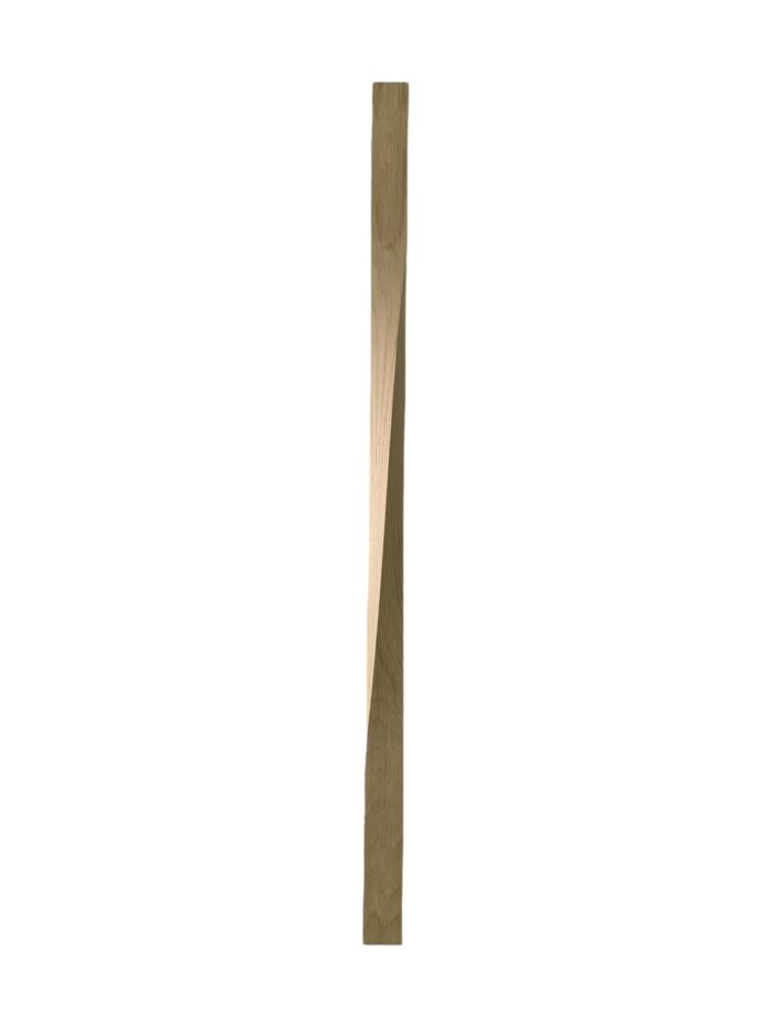 Oak Contemporary Raymond Twist Stair Spindles 41mm x 1100mm - Image 3