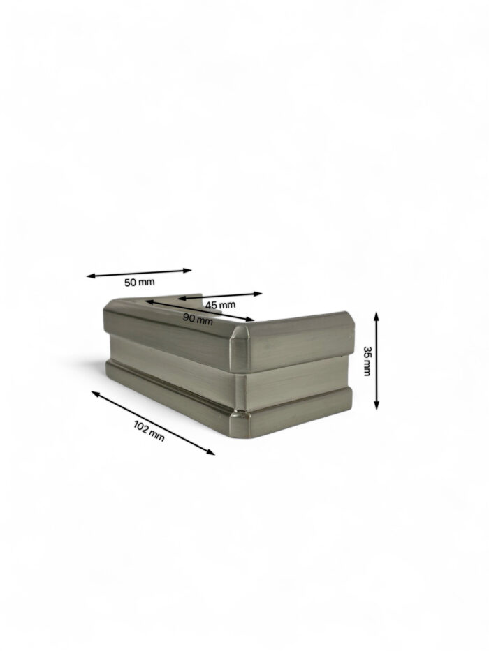 Solution HALF Brushed Newel Post Base Connector - Image 4