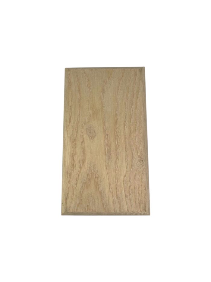 Ash DOUBLE Flat Newel Cap 90mm x 188mm - Image 2
