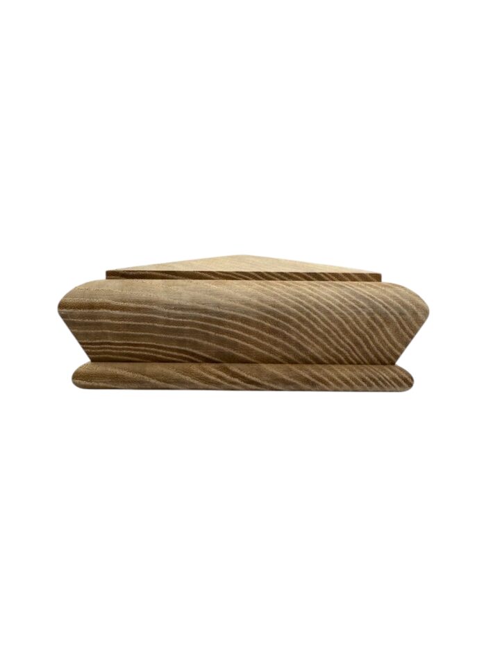 Ash Square Pyramid Newel Cap 90mm - Image 3