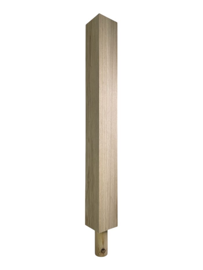 Ash Square Spigot Newel Post 90mm x 790mm