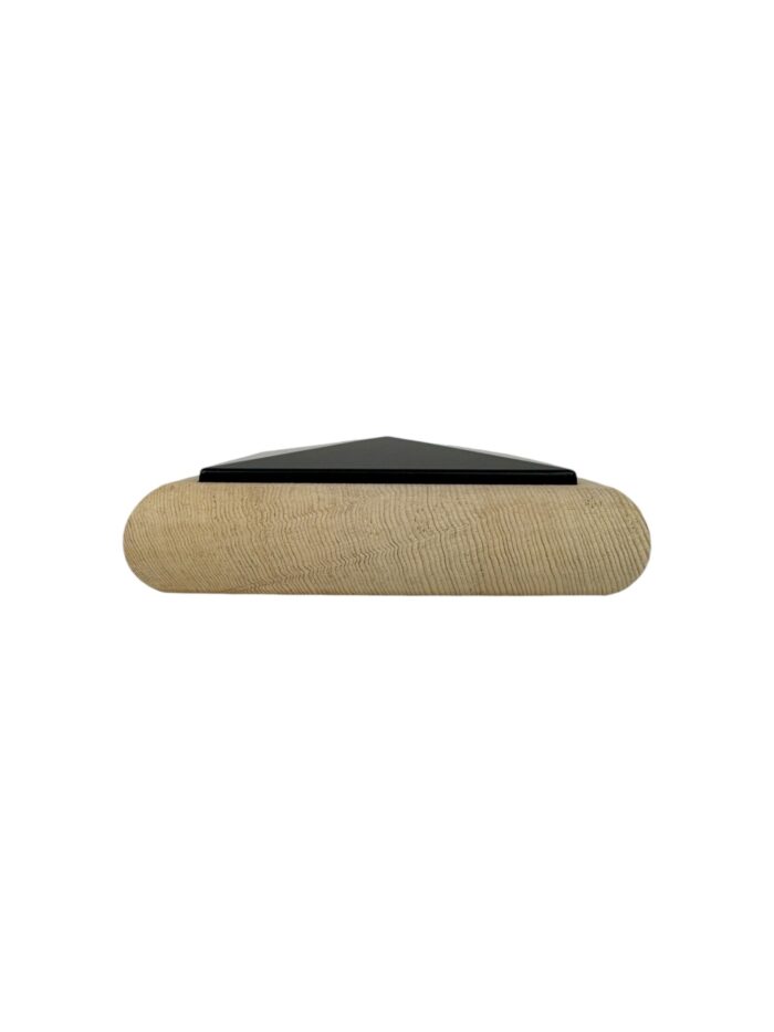 Unique Timber & Black Flat Newel Cap - In Various Timbers - Image 6