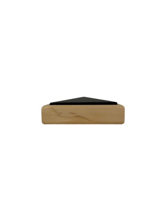 Unique HALF Timber and Black Newel Cap - In Various Timbers - Image 4