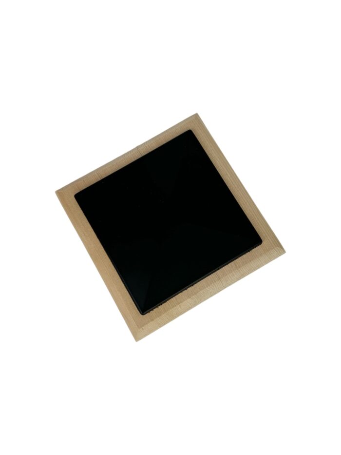 Unique Timber & Black Flat Newel Cap - In Various Timbers - Image 5
