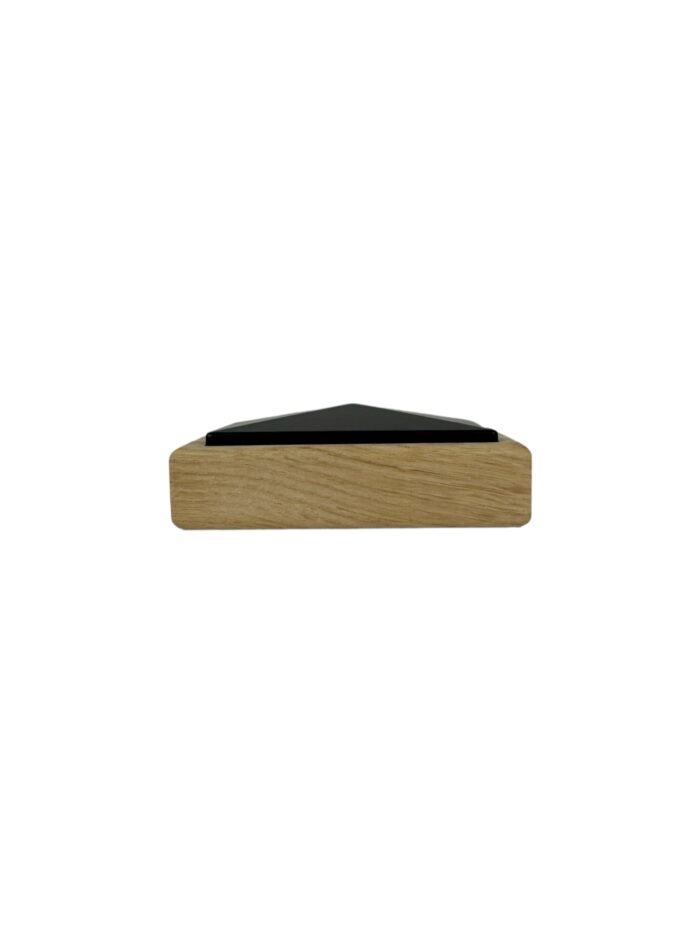 Unique HALF Timber and Black Newel Cap - In Various Timbers - Image 3