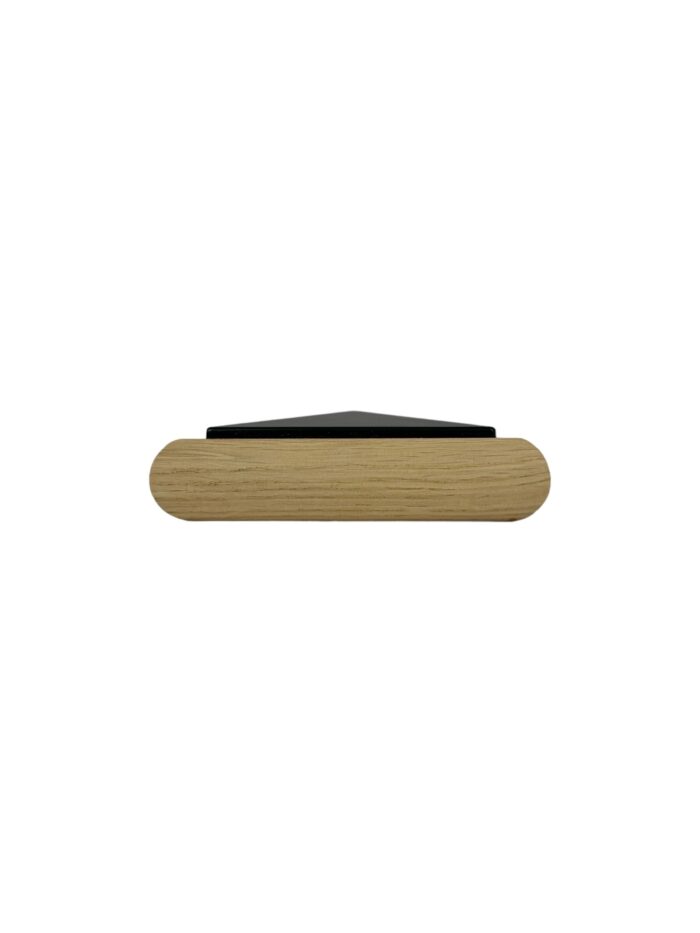 Unique Timber & Black Flat HALF Newel Cap - In Various Timbers - Image 4