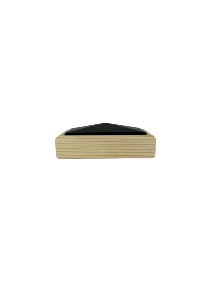 Unique HALF Timber and Black Newel Cap - In Various Timbers - Image 6