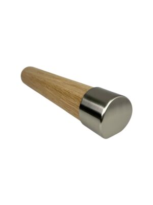 1.0m Mopstick Oak & Chrome or Brushed Nickel Wall Handrail Kit