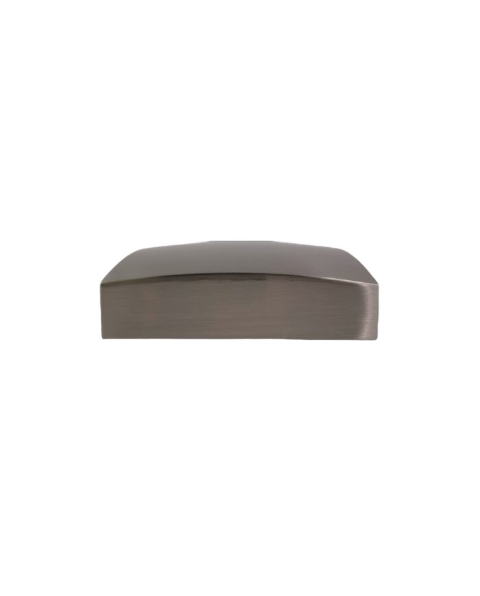 Unique Full Brushed Nickel Flat Newel Cap - Image 3