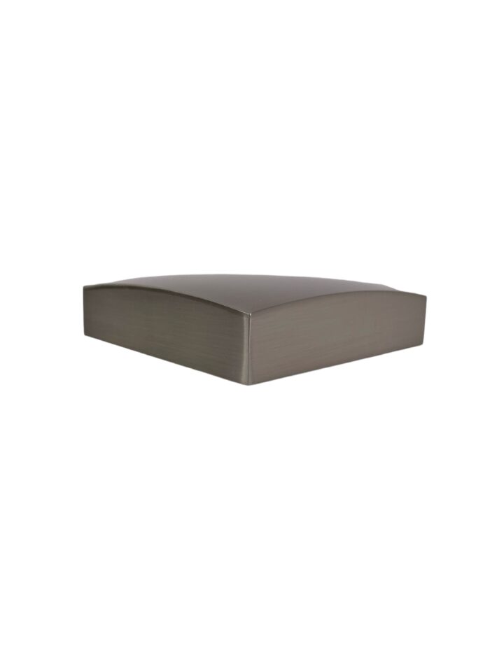 Unique Full Brushed Nickel Flat Newel Cap - Image 4