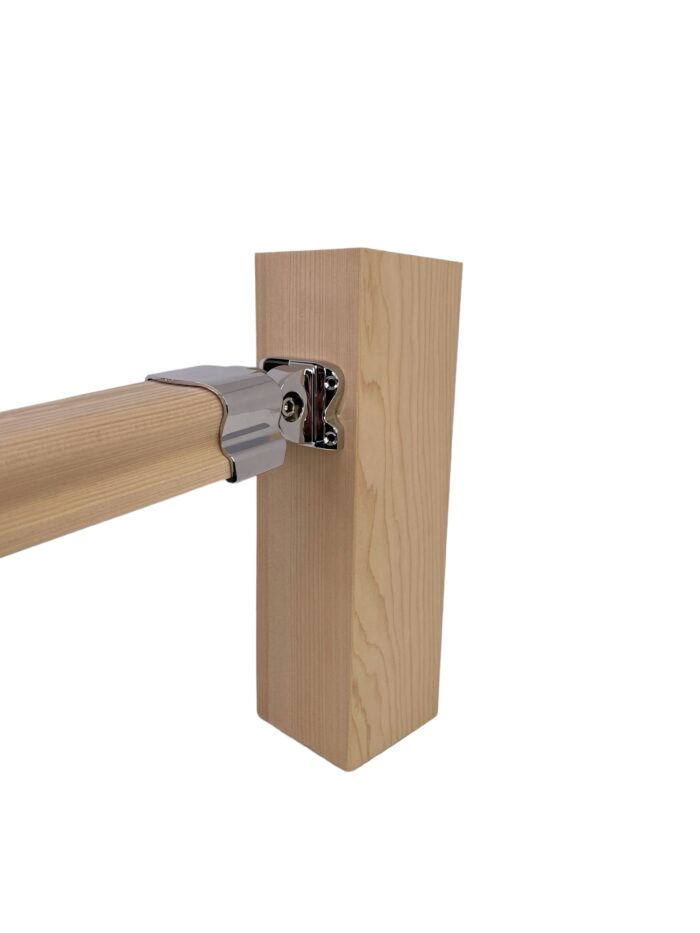 Chrome Low Profile Adjustable Handrail Connector - Image 2