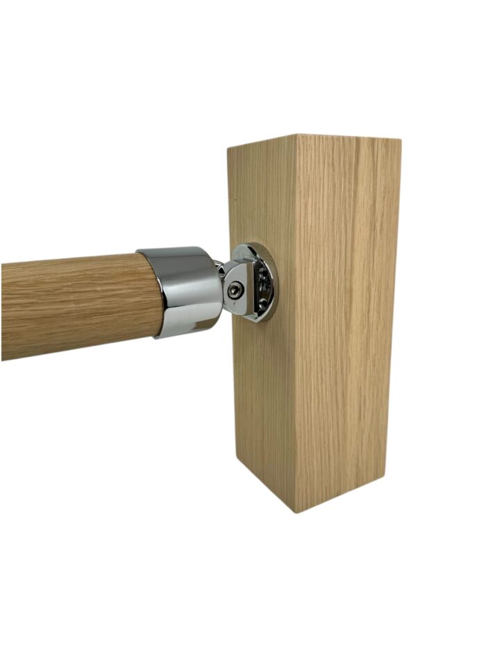 Chrome 54mm Mopstick Adjustable Handrail Connector - Image 2