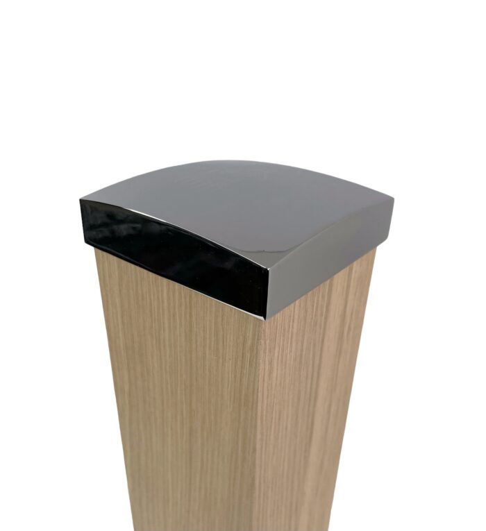 Unique Full Chrome Flat Newel Cap - Image 5