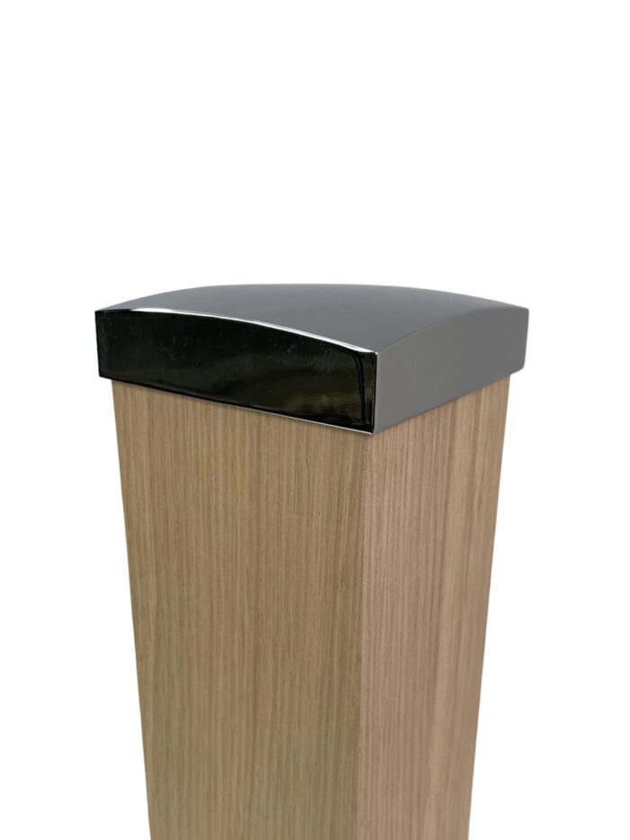 Unique Full Chrome Flat Newel Cap - Image 6