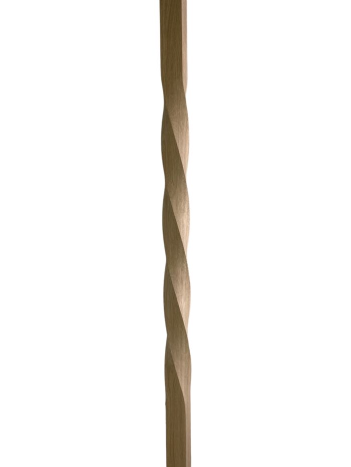 Oak Cotswold Twist Stair Spindle 32mm x 1100mm - Image 2