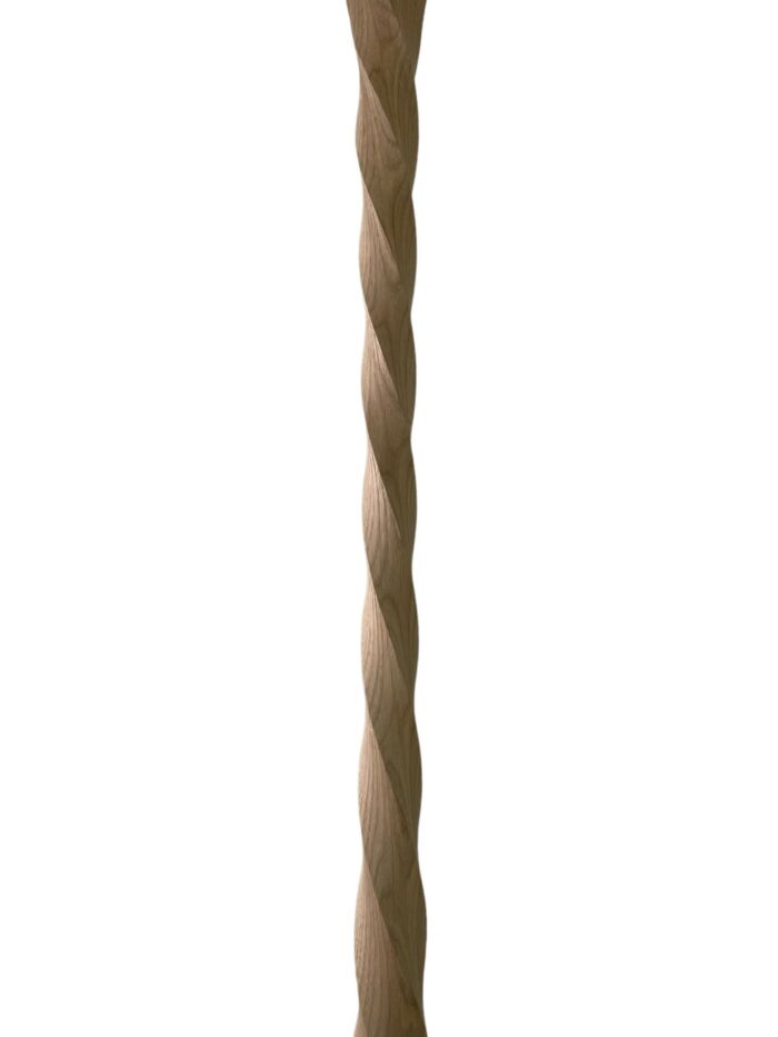 Oak Derbyshire Twist Stair Spindle 41mm x 900mm - Image 2