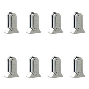 Fusion Chrome Glass Panel Brackets (Pack of 8)