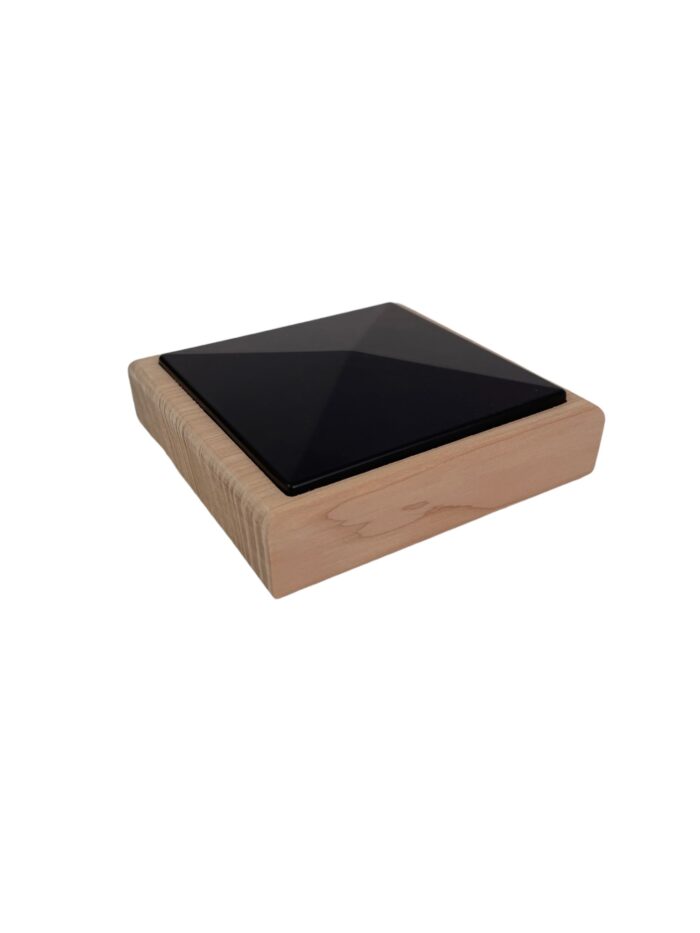 Unique Timber and Black Newel Cap - In Various Timbers - Image 9
