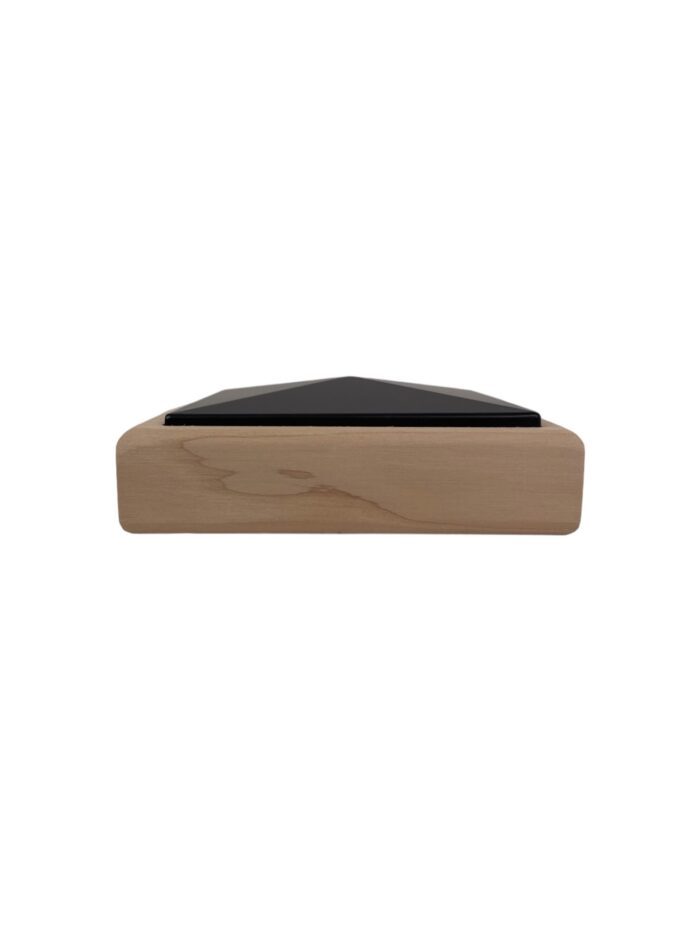 Unique Timber and Black Newel Cap - In Various Timbers - Image 10