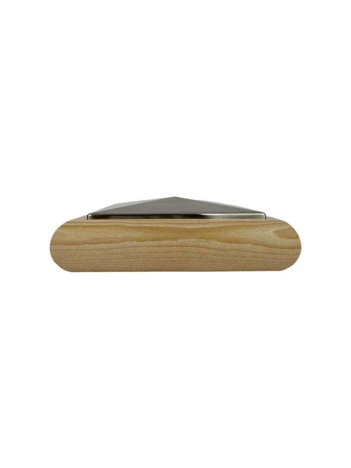 Unique Timber & Brushed Flat Newel Cap - In Various Timbers - Image 7