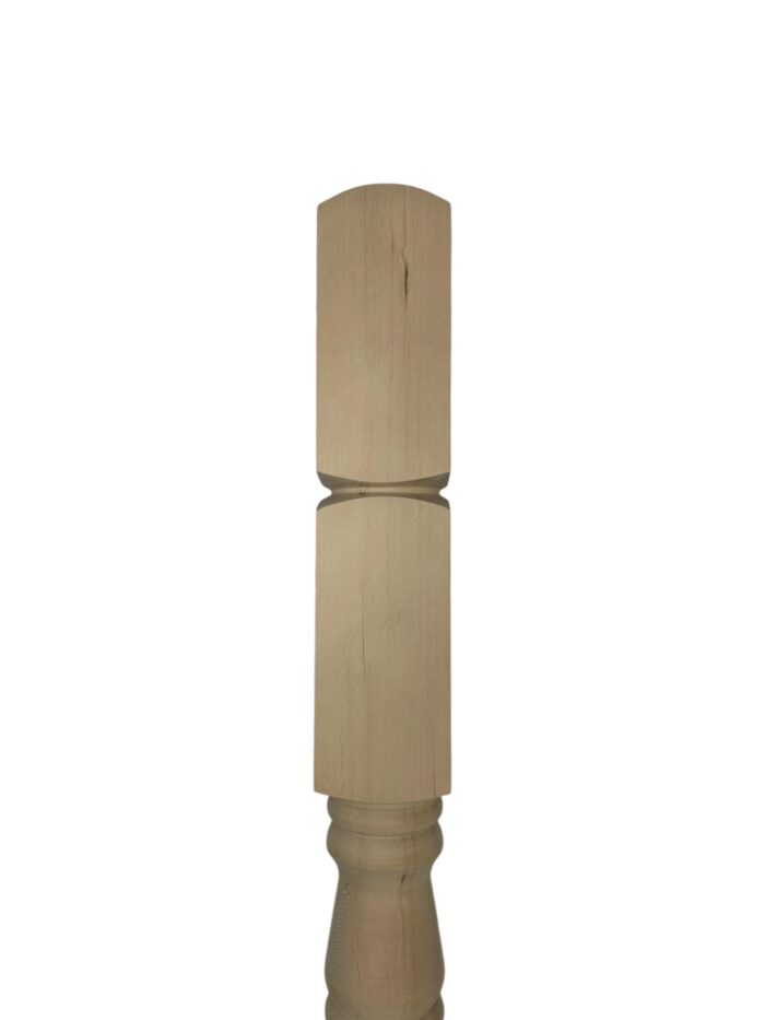 Hemlock Georgian Turned Double Newel Post 90mm x 710mm - Image 3