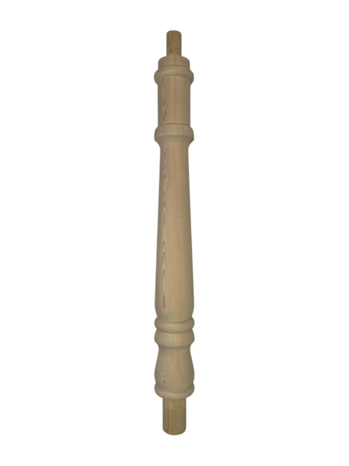 Hemlock Georgian Turned Continuous Newel Post 90mm x 675mm