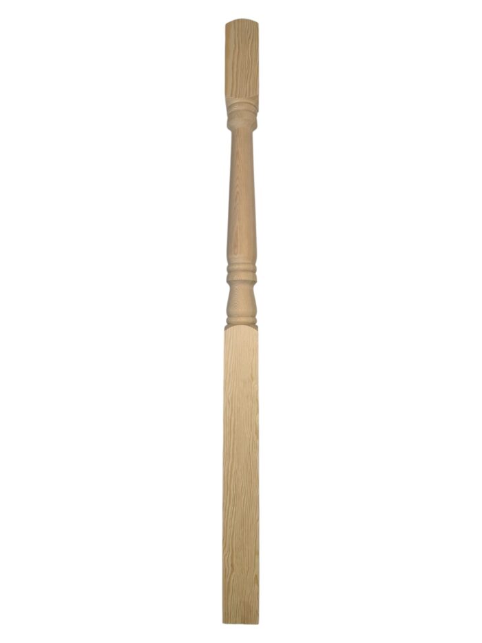 Hemlock Georgian Turned One Piece Newel Post 90mm x 1490mm